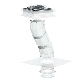 Light tunnel for flat roof (14")