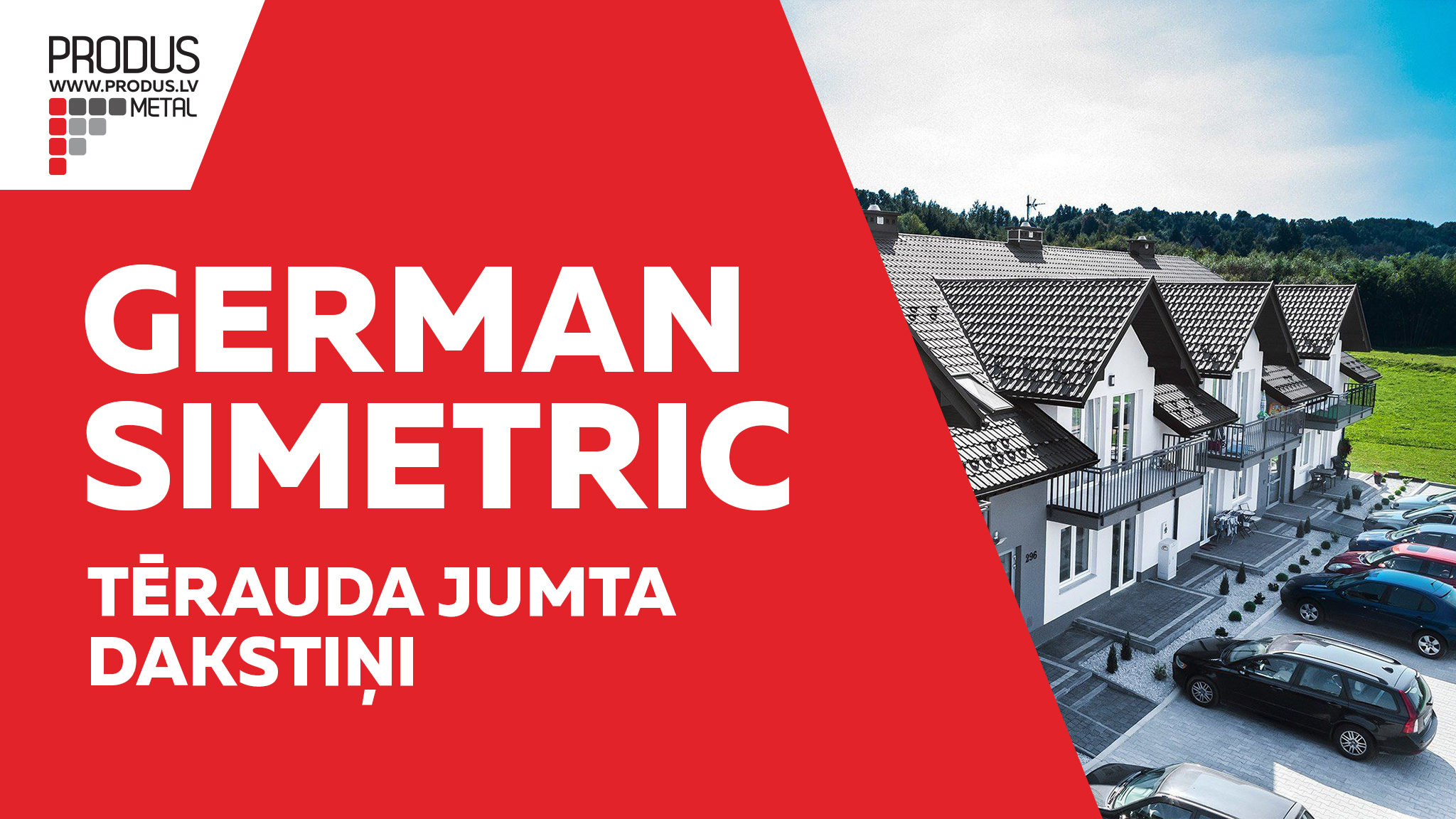 German Simetric Dakstiņprofils Moduļveida Jumtu segumi Tērauda jumts Metāla jumti Skārda jumti