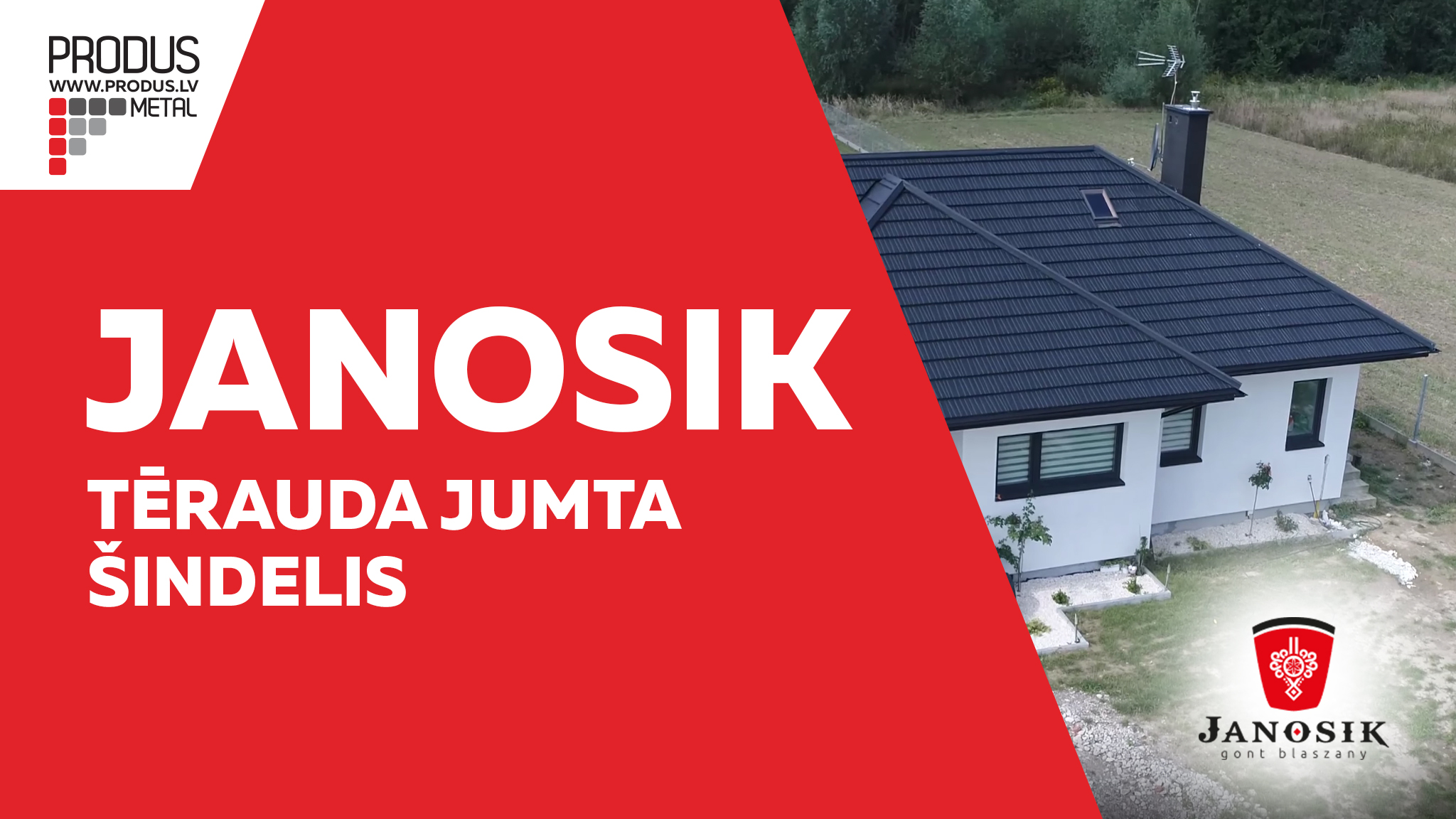 Janosik, tērauda šindelis, metāla šindelis, skārda šindelis, jumta šindelis, metāla dakstiņi