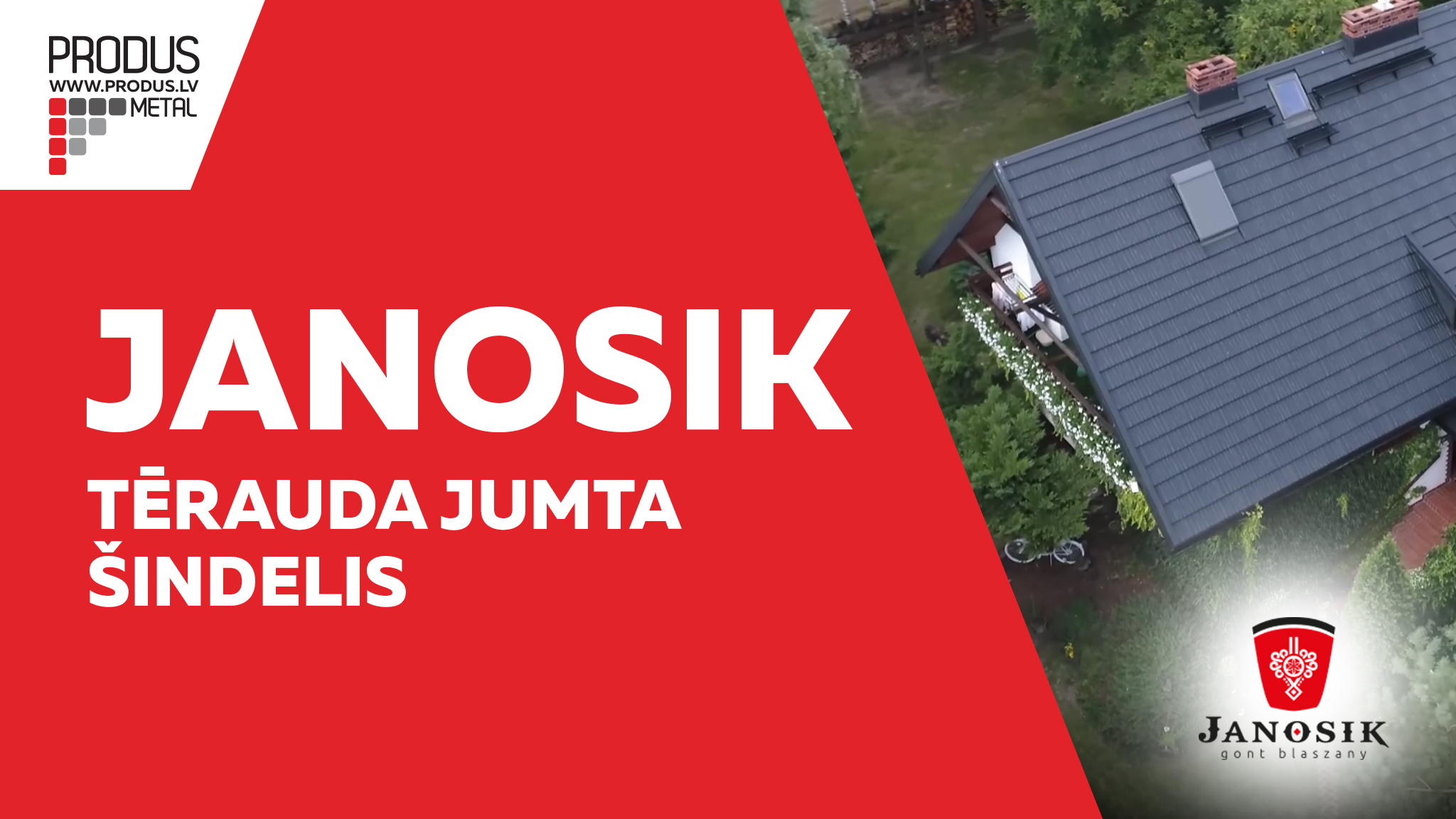 Janosik, tērauda šindelis, metāla šindelis, skārda šindelis, jumta šindelis, metāla dakstiņi