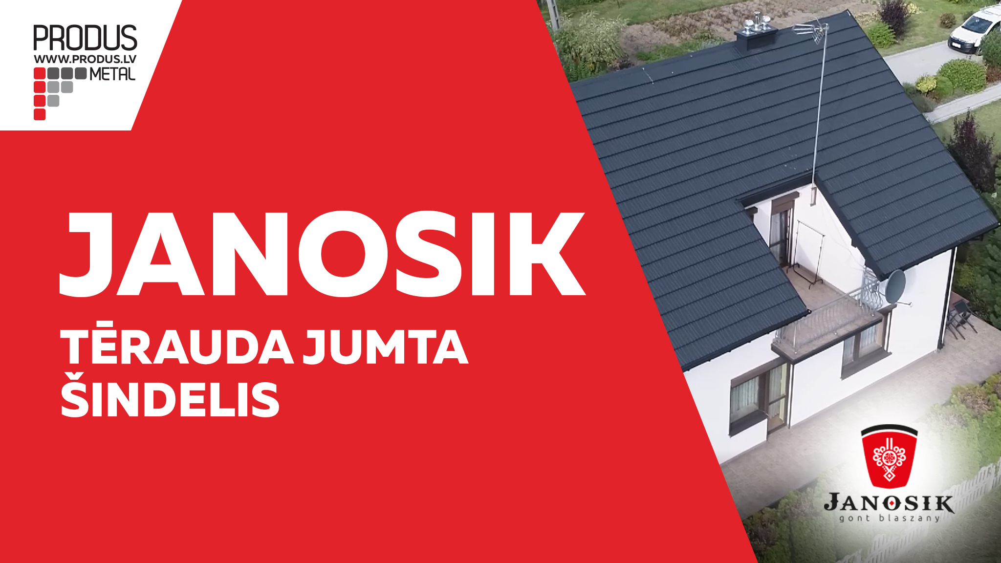 Janosik, tērauda šindelis, metāla šindelis, skārda šindelis, jumta šindelis, metāla dakstiņi