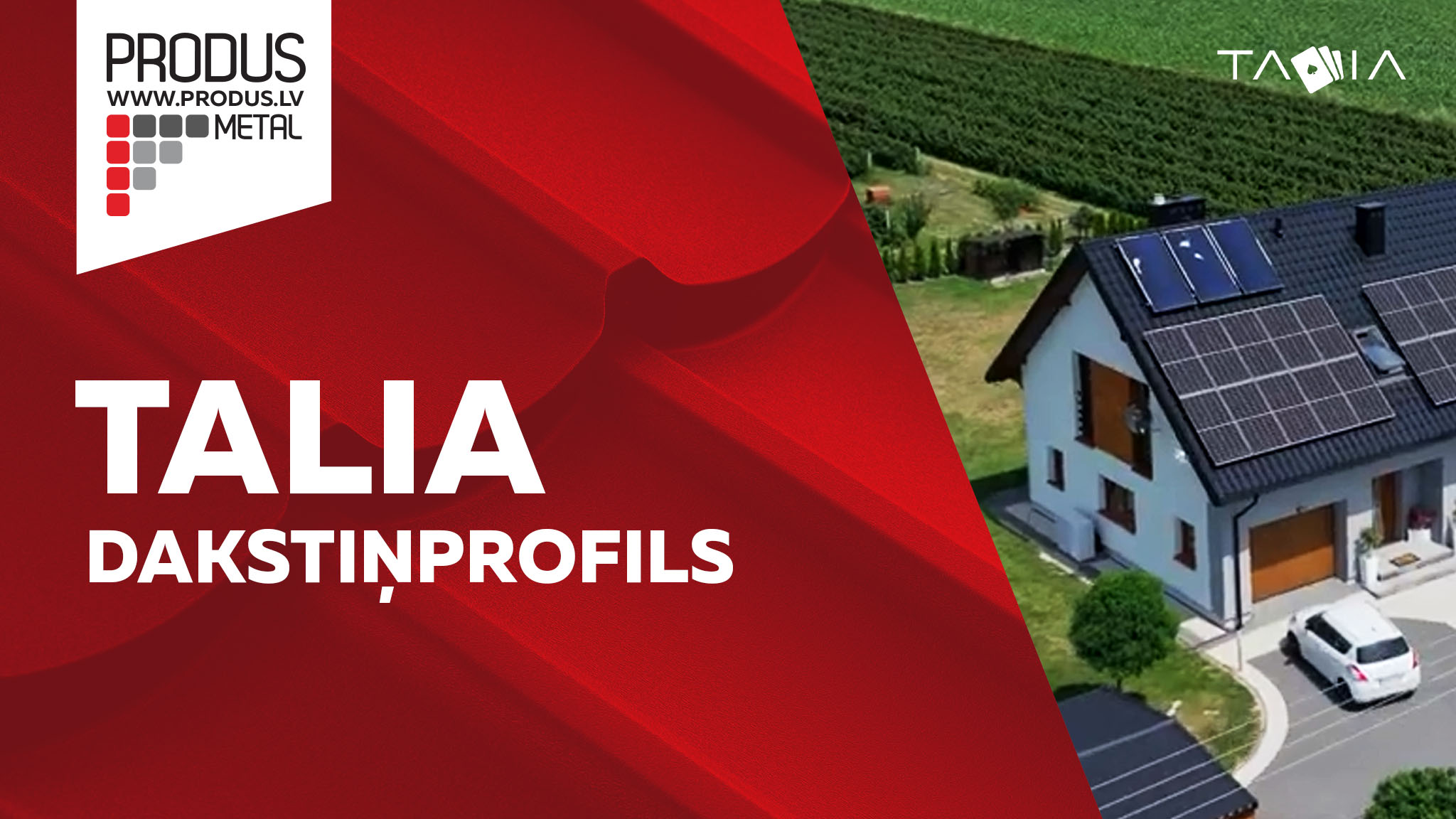  Produs Talia Dakstiņprofils Metāla Dakstiņi Moduļveida Jumtu segumi Tērauda jumts Skārda 
