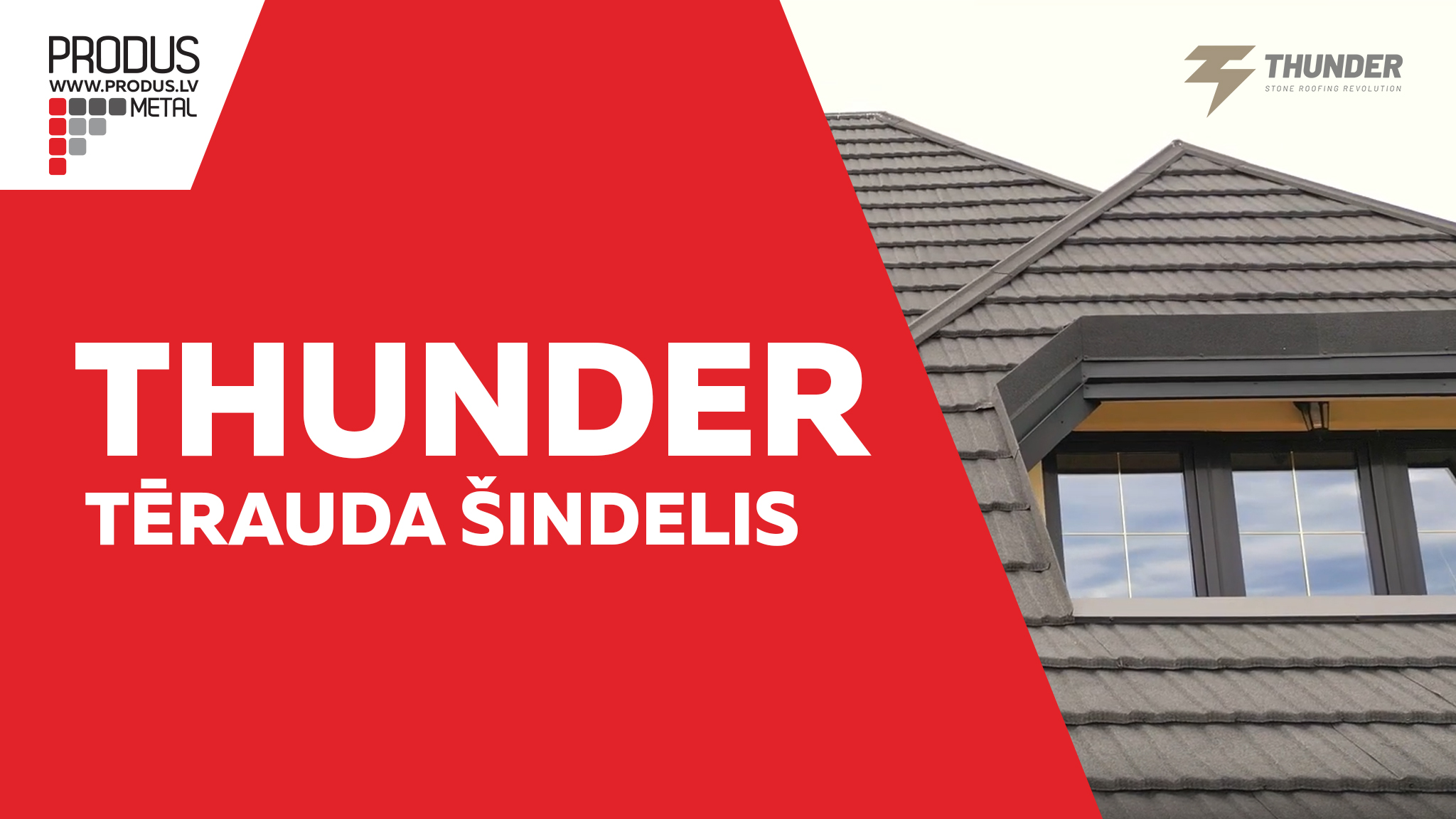 Thunder, Metāla šindelis, šindelis ar akmens smalci, jumts ar akmens pārklājumu