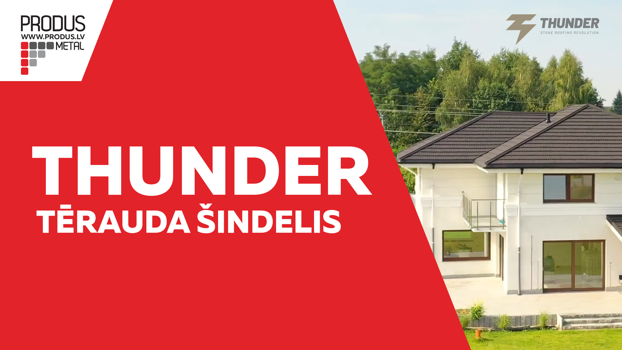 Thunder, Metāla šindelis, šindelis ar akmens smalci, jumts ar akmens pārklājumu