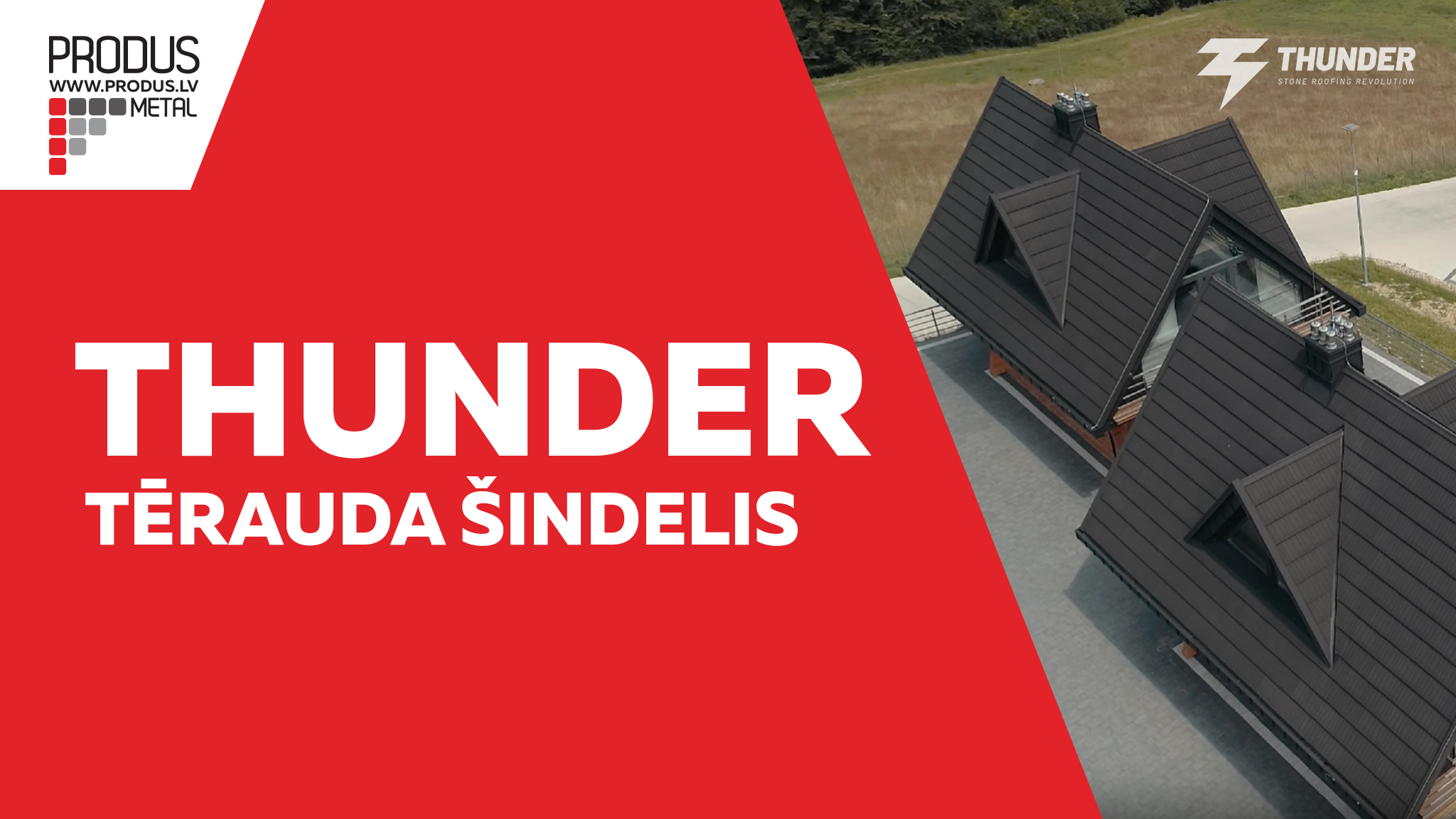 Thunder, Metāla šindelis, šindelis ar akmens smalci, jumts ar akmens pārklājumu