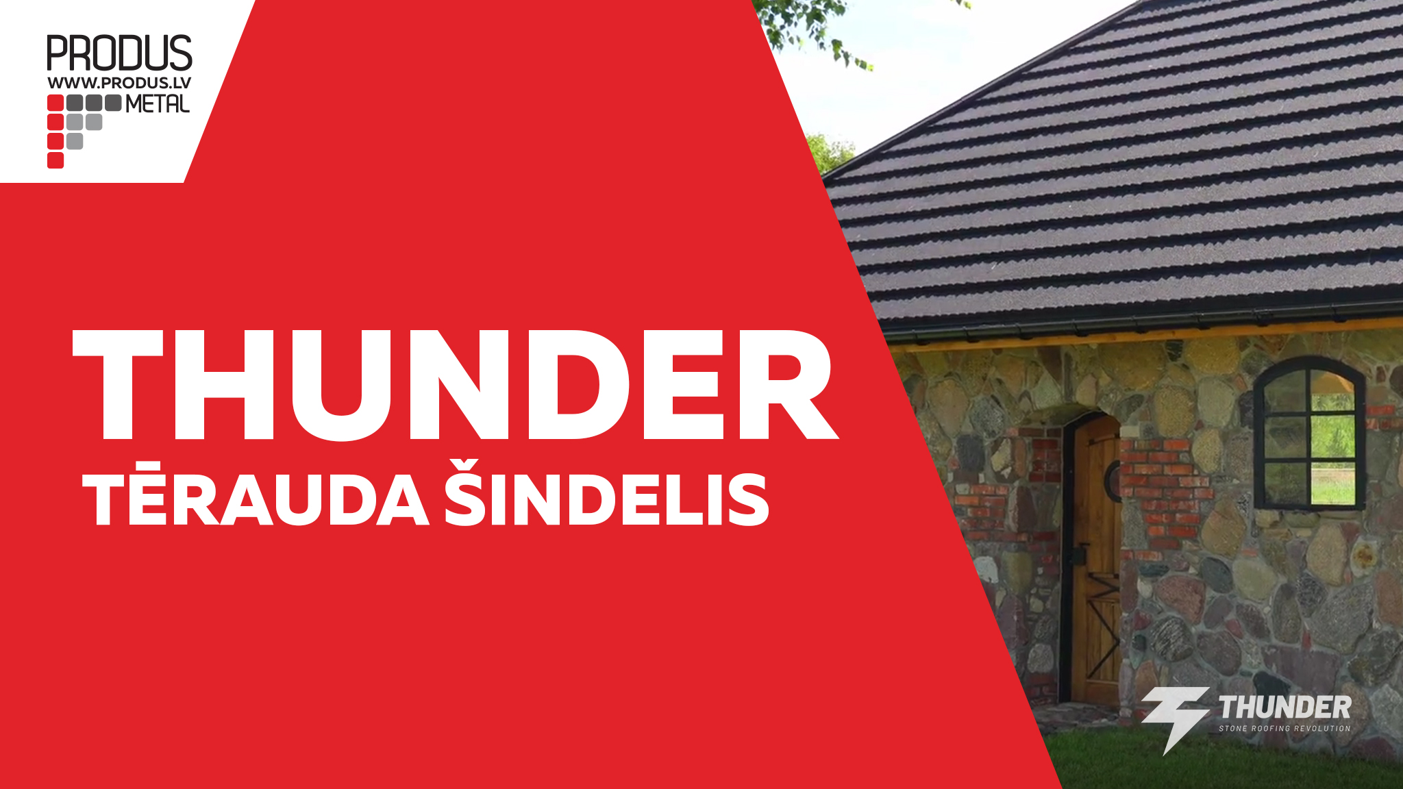 Thunder, Metāla šindelis, šindelis ar akmens smalci, jumts ar akmens pārklājumu
