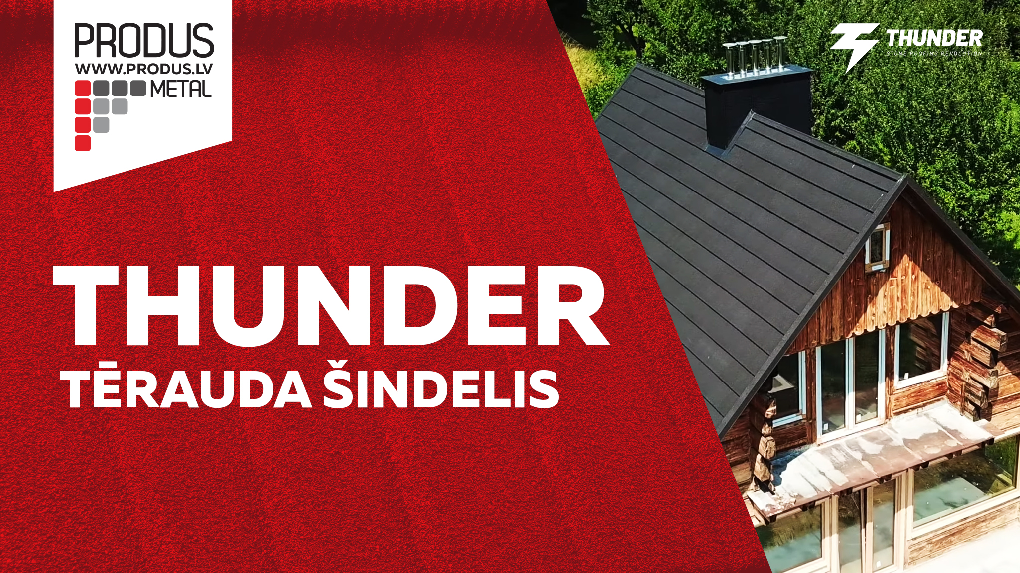 Thunder, Metāla šindelis, šindelis ar akmens smalci, jumts ar akmens pārklājumu