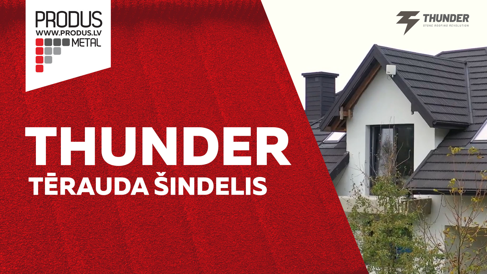Thunder, Metāla šindelis, šindelis ar akmens smalci, jumts ar akmens pārklājumu
