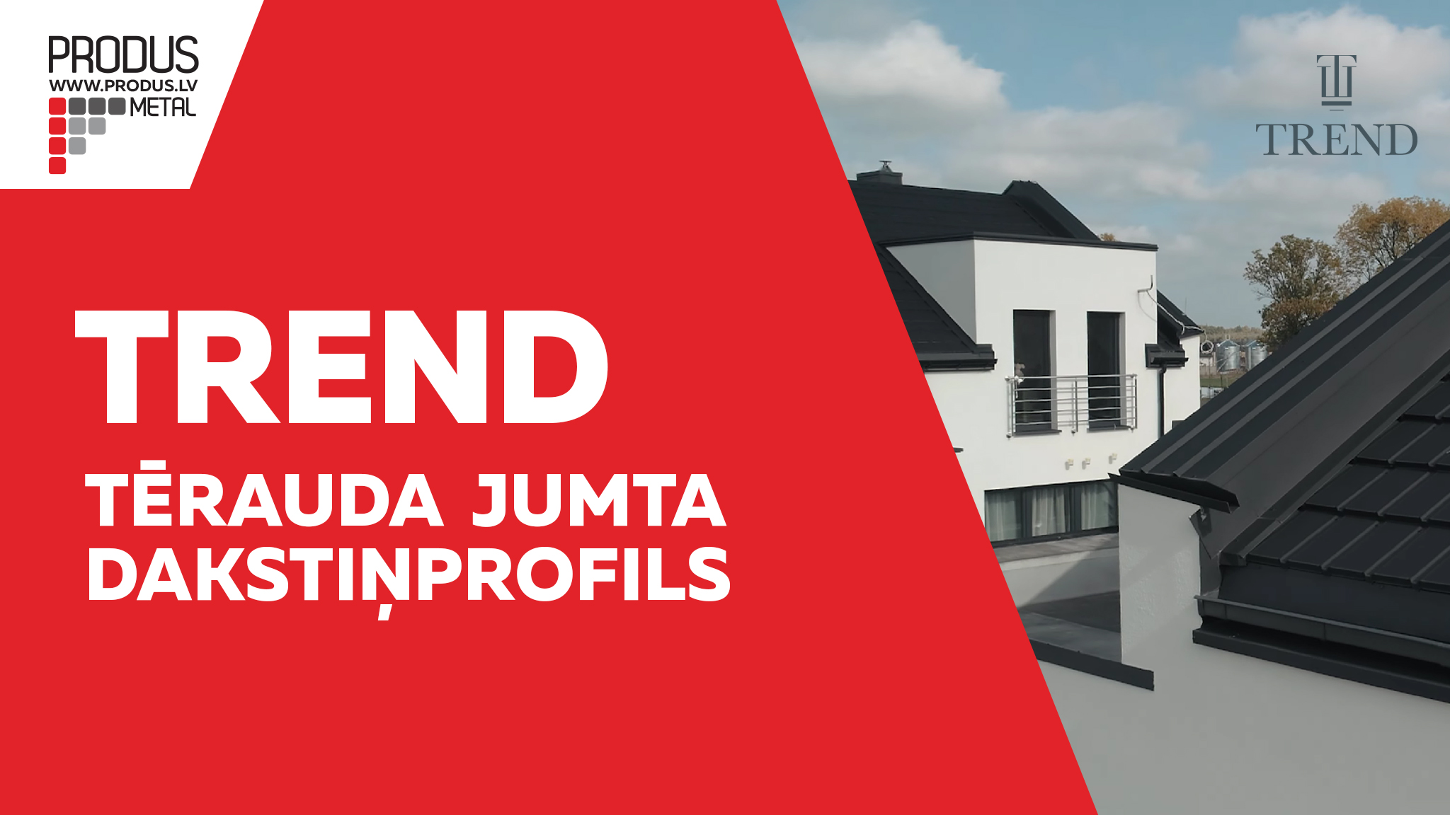  Plakanais moduļveida metāla jumta dakstiņš Trend. Dakstiņprofili, Dakstiņveida profili, Moduļi 